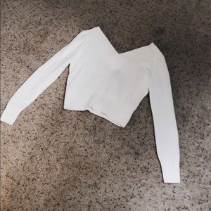 *SOLD*H&M Divided Cropped White Sweater